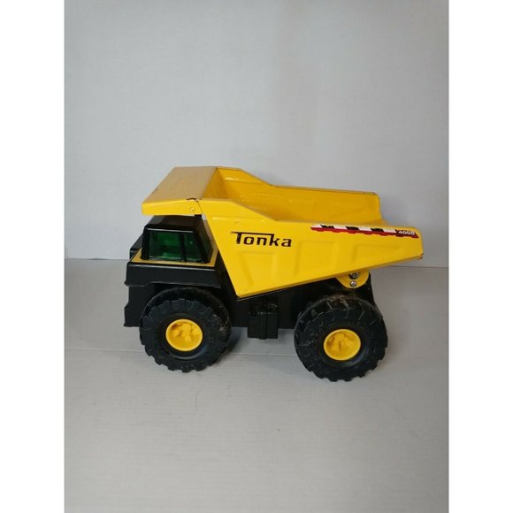 Vintage HASBRO TONKA DUMP TRUCK 4000 Xmb 975 STEEL BED Authentic YELLOW - Picture 10 of 12